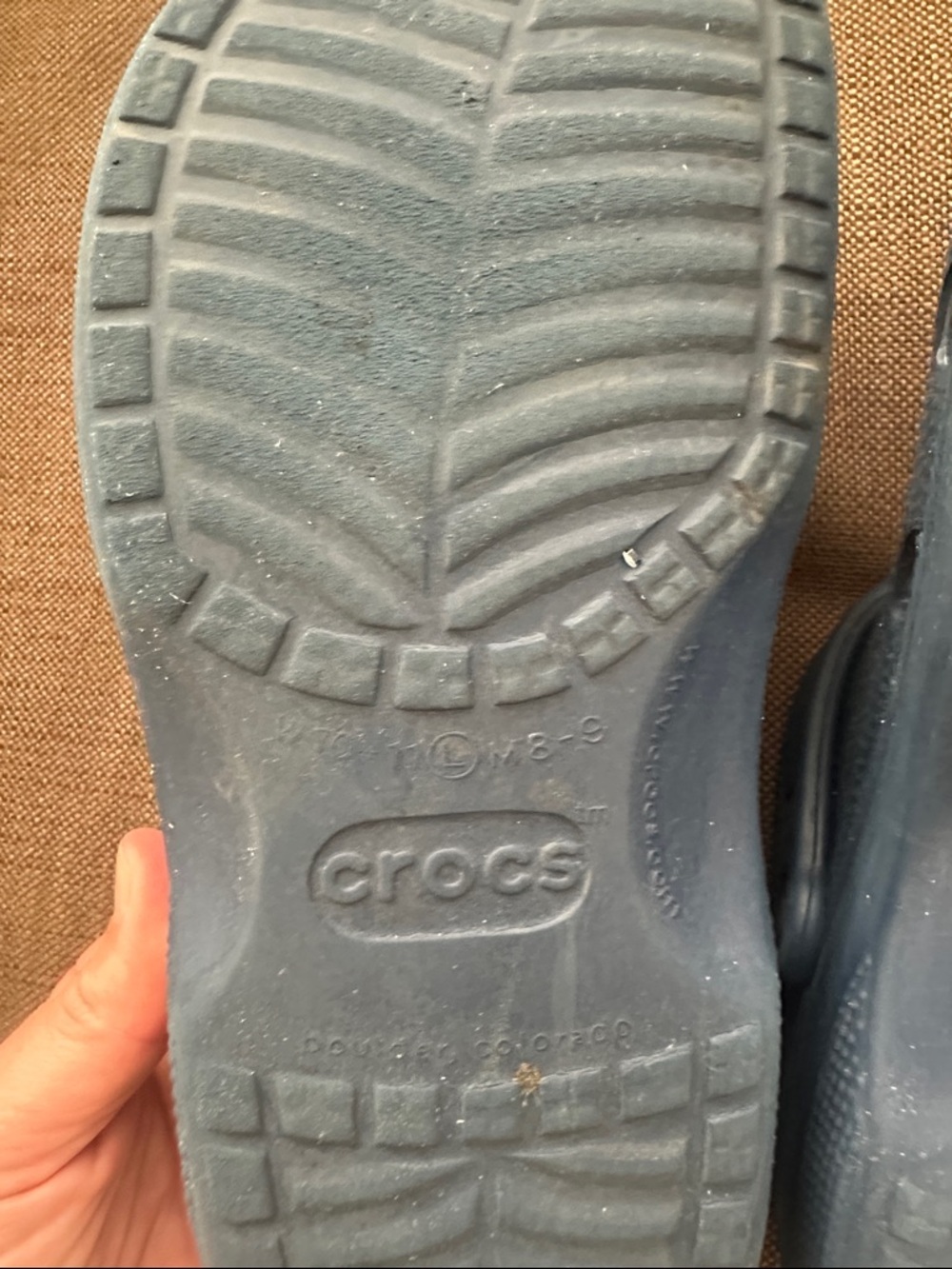 CROCS Classic Clog Mules - Navy Blue - Picture 2 of 6